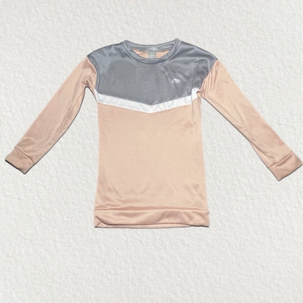 Marika Pink Gray Athletic Girls Top